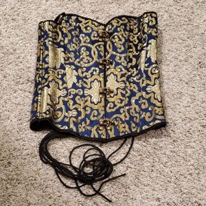 Victoria steampunk inspired corset w/ front latch